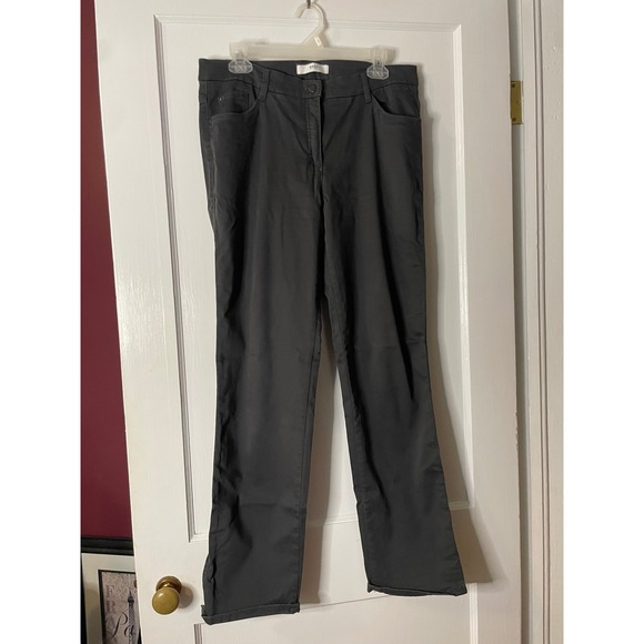 Brax Feel Good Carola Pants Gray Casual Career Trousers Womens Size 34/32 - Picture 1 of 4